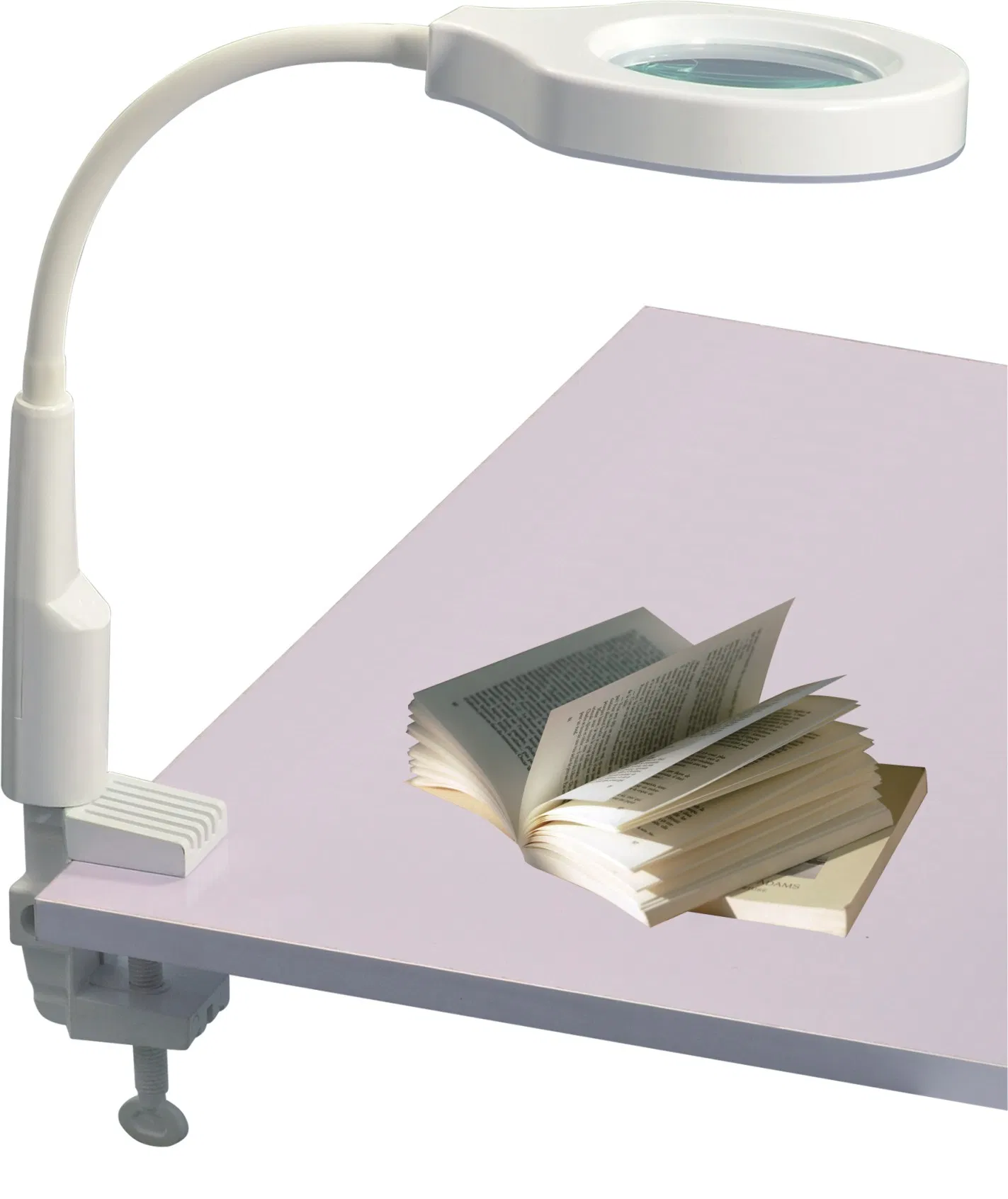 Professional LED Magnifying Lamp with 2-in-1 Table/Clamp Base - 3D/8D Diopter for Precision Work