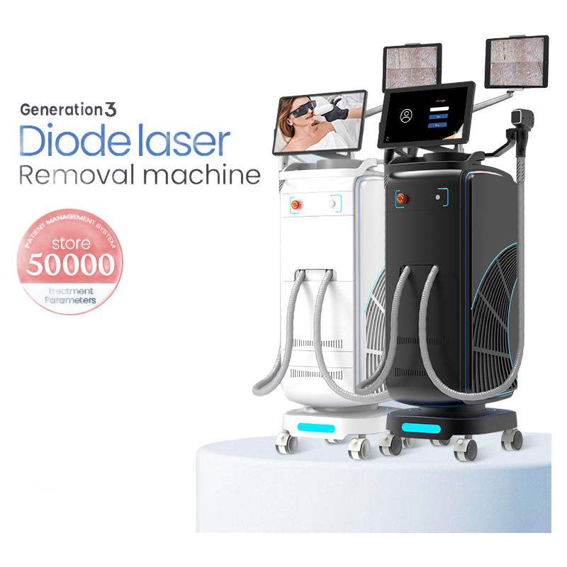 Professional Diode Laser Hair Removal Machine - MNLT-D3 with 808nm/755nm/1064nm Wavelength for Salon & Home Use