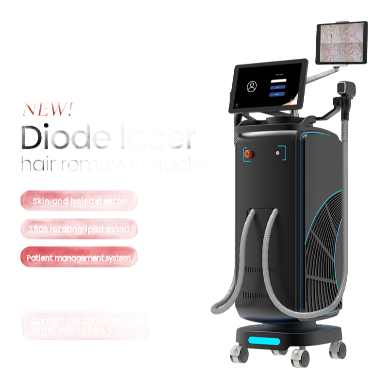 Professional Diode Laser Hair Removal Machine - MNLT-D3 with 808nm/755nm/1064nm Wavelength for Salon & Home Use