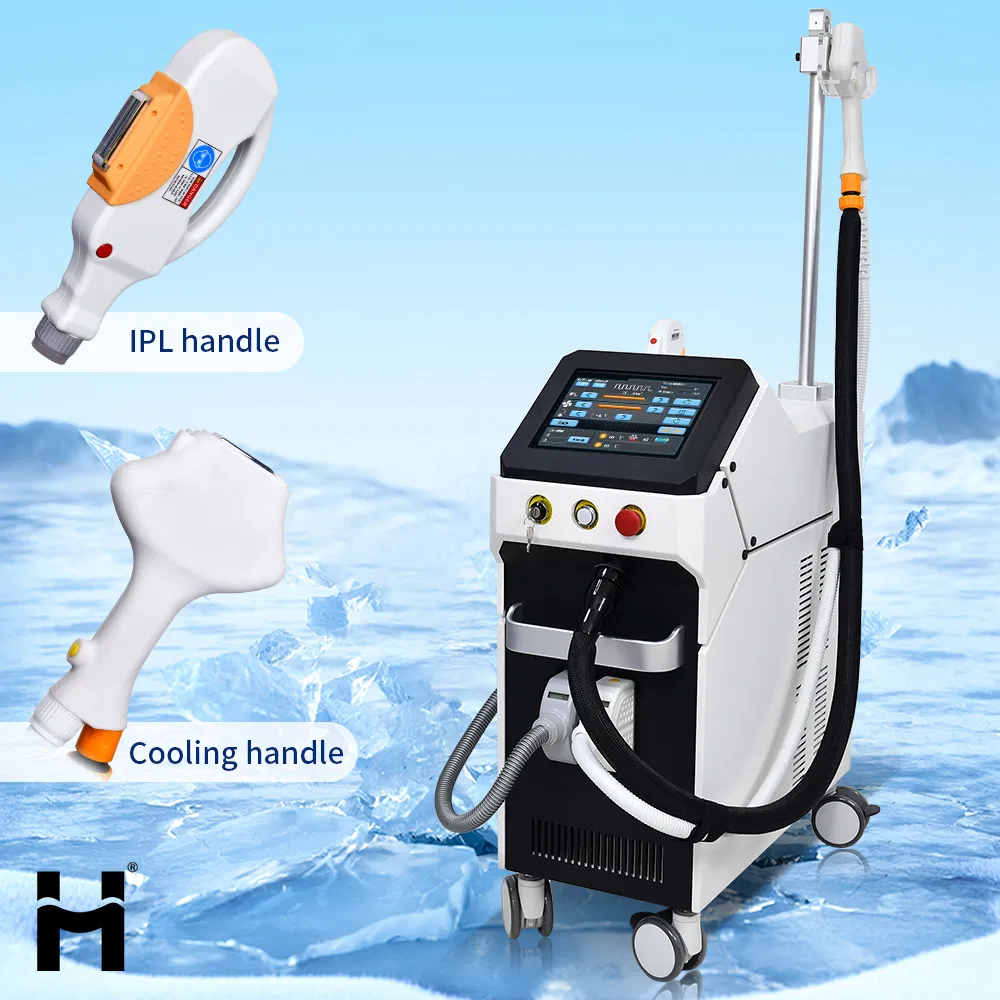Professional IPL Laser Hair Removal Machine with Ice Cooling System for Permanent Hair Reduction