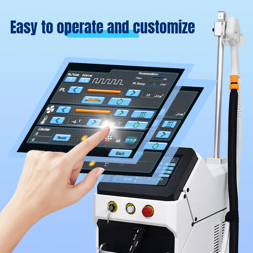 Professional IPL Laser Hair Removal Machine with Ice Cooling System for Permanent Hair Reduction