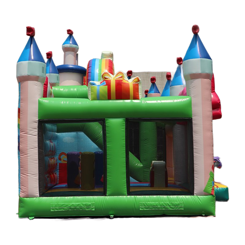 AOQI Flower Fairy Princess Inflatable Combo with Slide for Amusement Parks and Entertainment