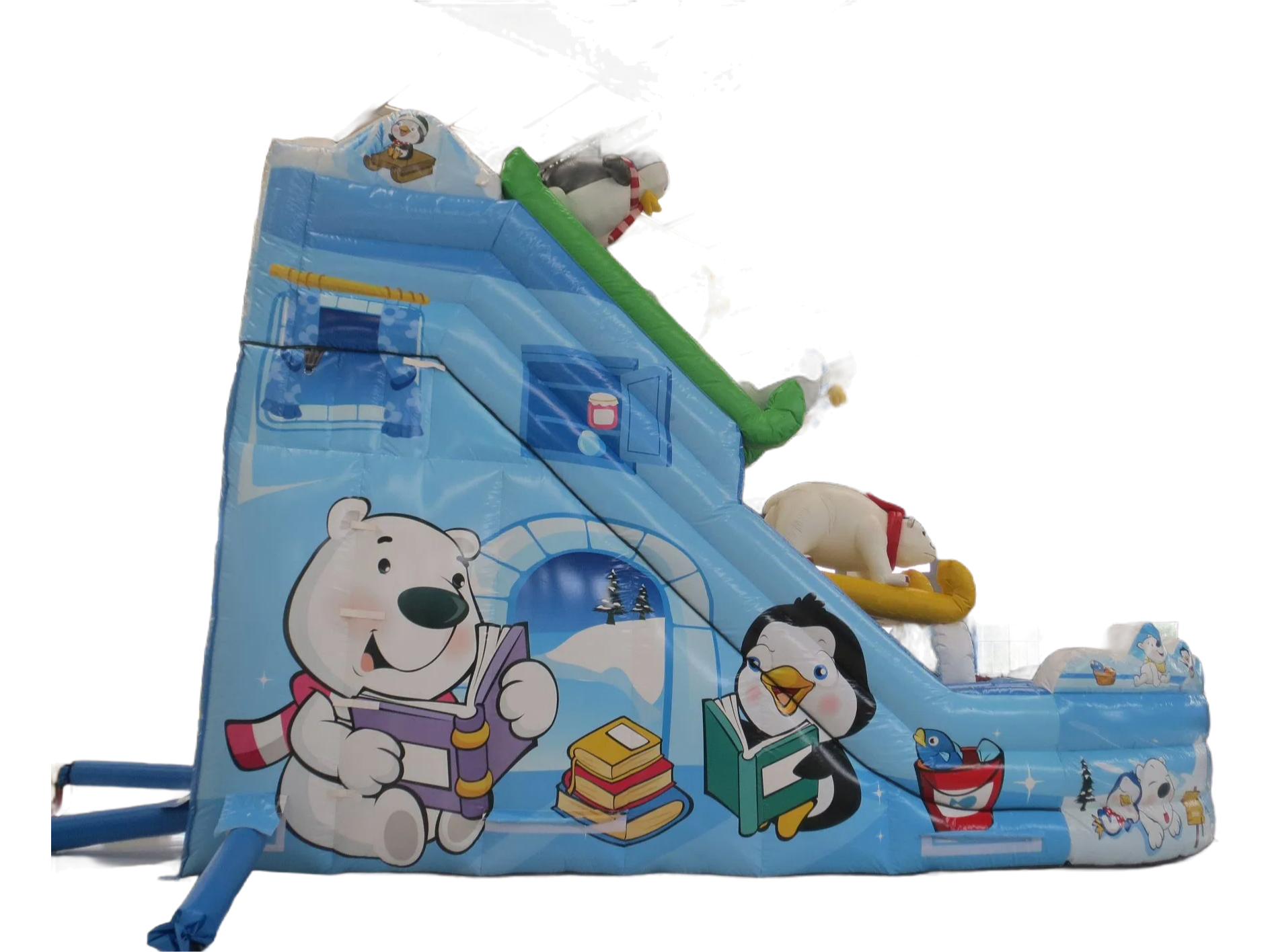Factory Direct Supply Giant Polar Bear Water Slide with Digital Printing Options