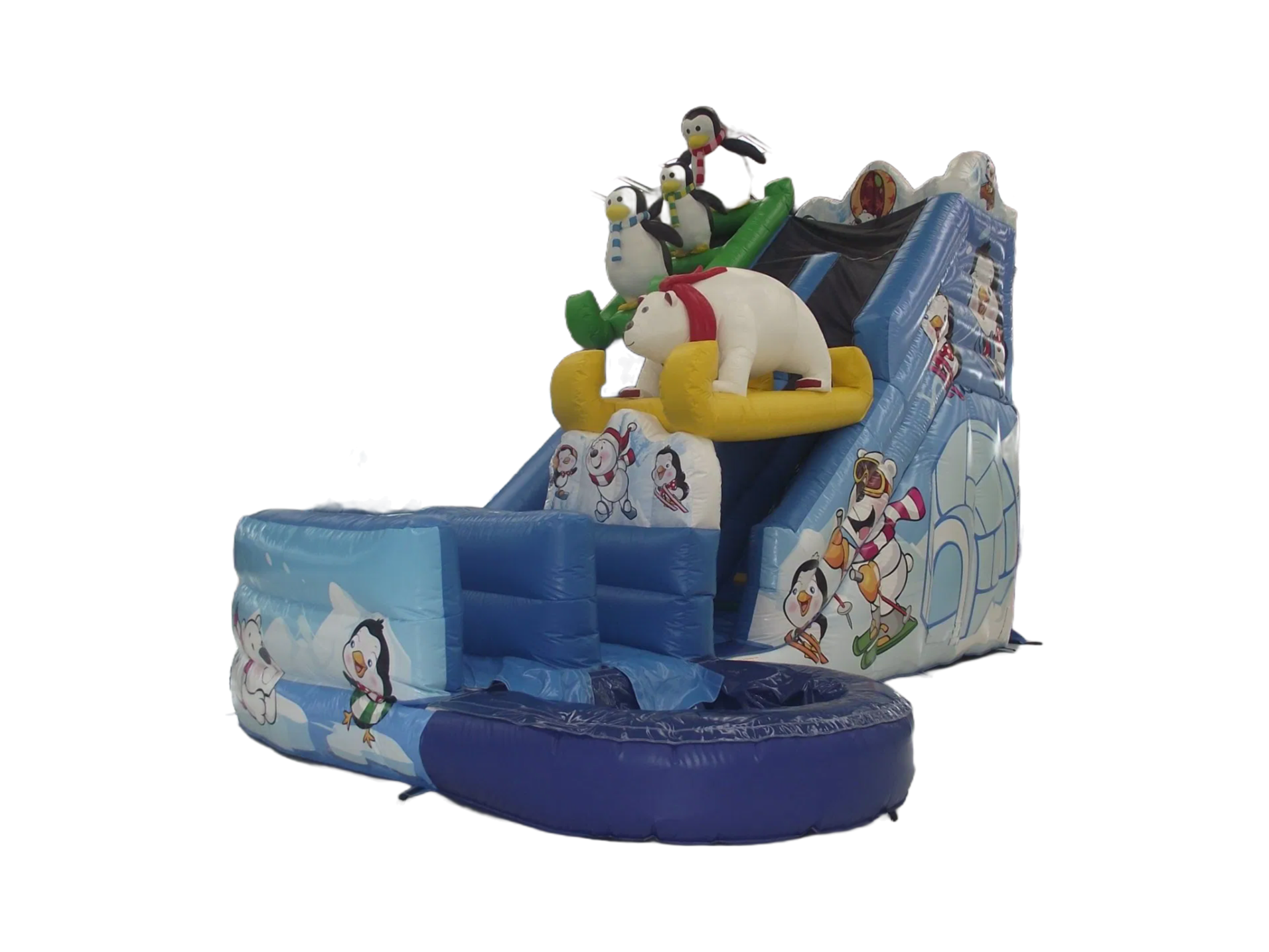 Factory Direct Supply Giant Polar Bear Water Slide with Digital Printing Options
