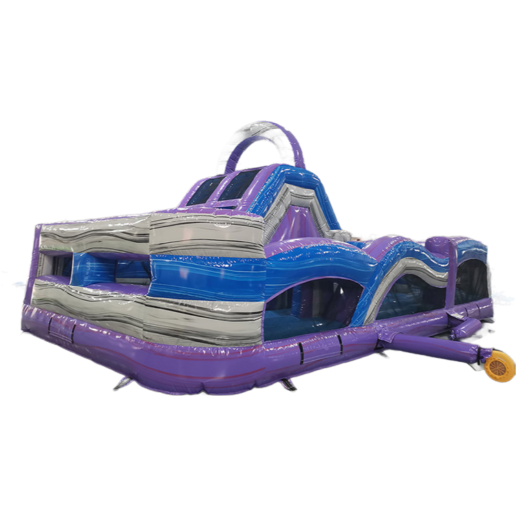 Commercial Grade Inflatable Bouncy Castle Combos with Obstacle Course for Kids Playground