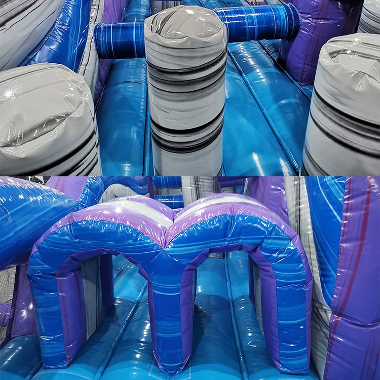 Commercial Grade Inflatable Bouncy Castle Combos with Obstacle Course for Kids Playground