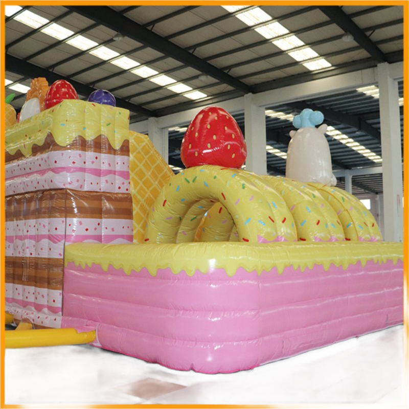 Factory Direct Supply 8X8M Inflatable Water Slide With Tunnel And Pool For Kids And Family Entertainment