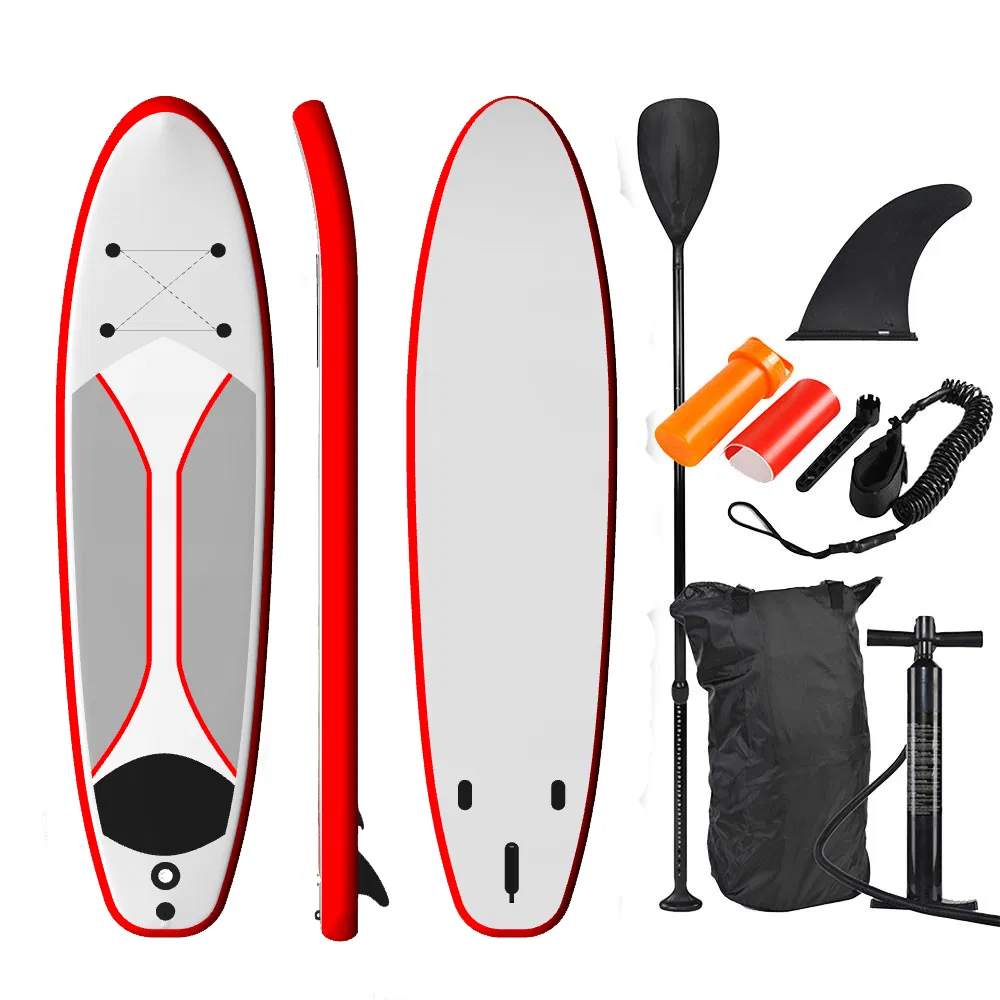 Double Layer Drop Stitch PVC Inflatable Stand Up Paddle Board SUP for Lakes and Rivers