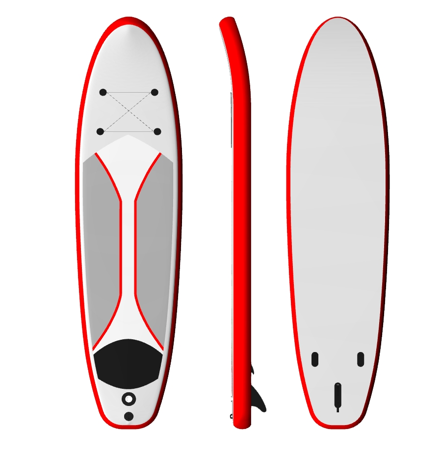 Double Layer Drop Stitch PVC Inflatable Stand Up Paddle Board SUP for Lakes and Rivers