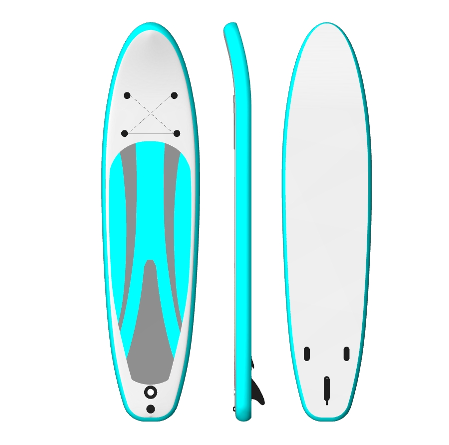 Double Layer Drop Stitch PVC Inflatable Stand Up Paddle Board SUP for Lakes and Rivers