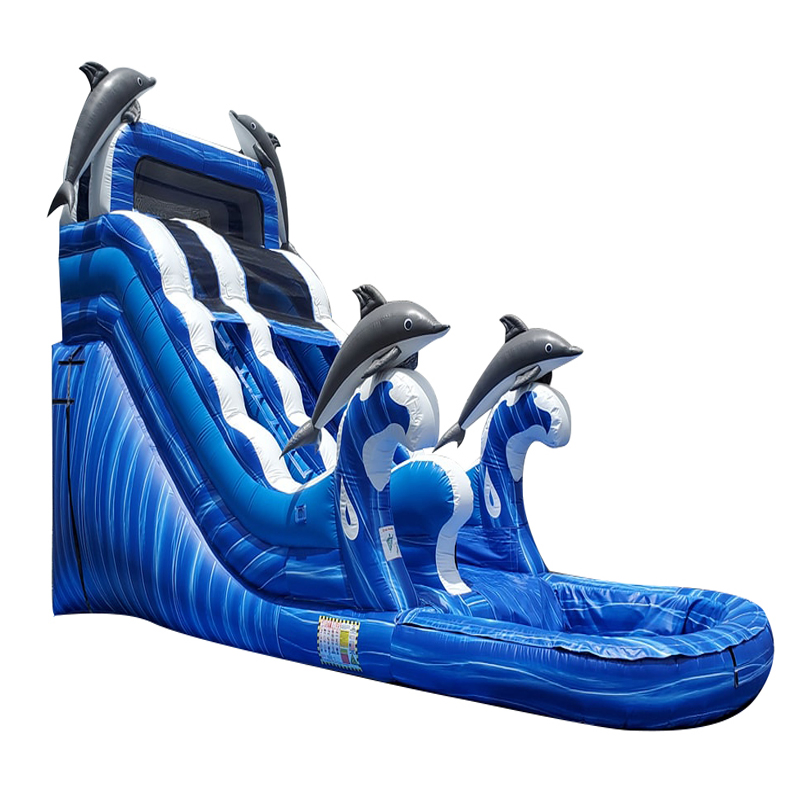 Custom Giant Inflatable Water Slide With Pool For Adults And Kids Rental Business