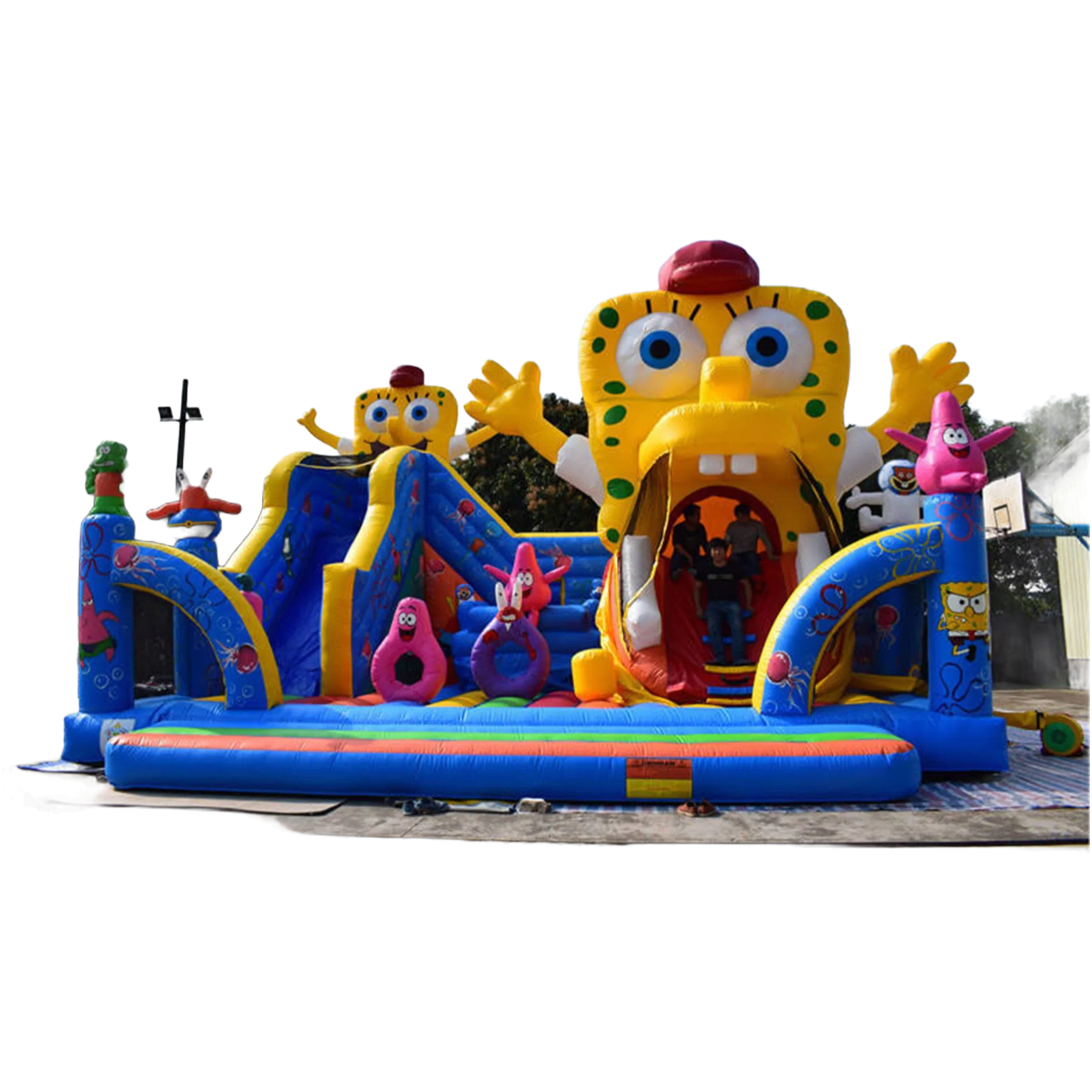 Large Customizable Inflatable Playground Equipment - Includes Repair Kit & Air Pump Accessories