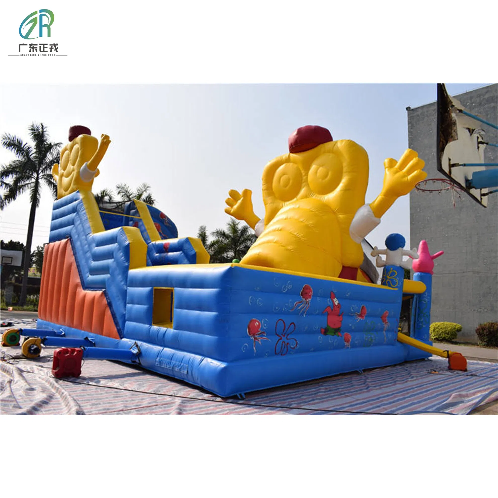 Large Customizable Inflatable Playground Equipment - Includes Repair Kit & Air Pump Accessories