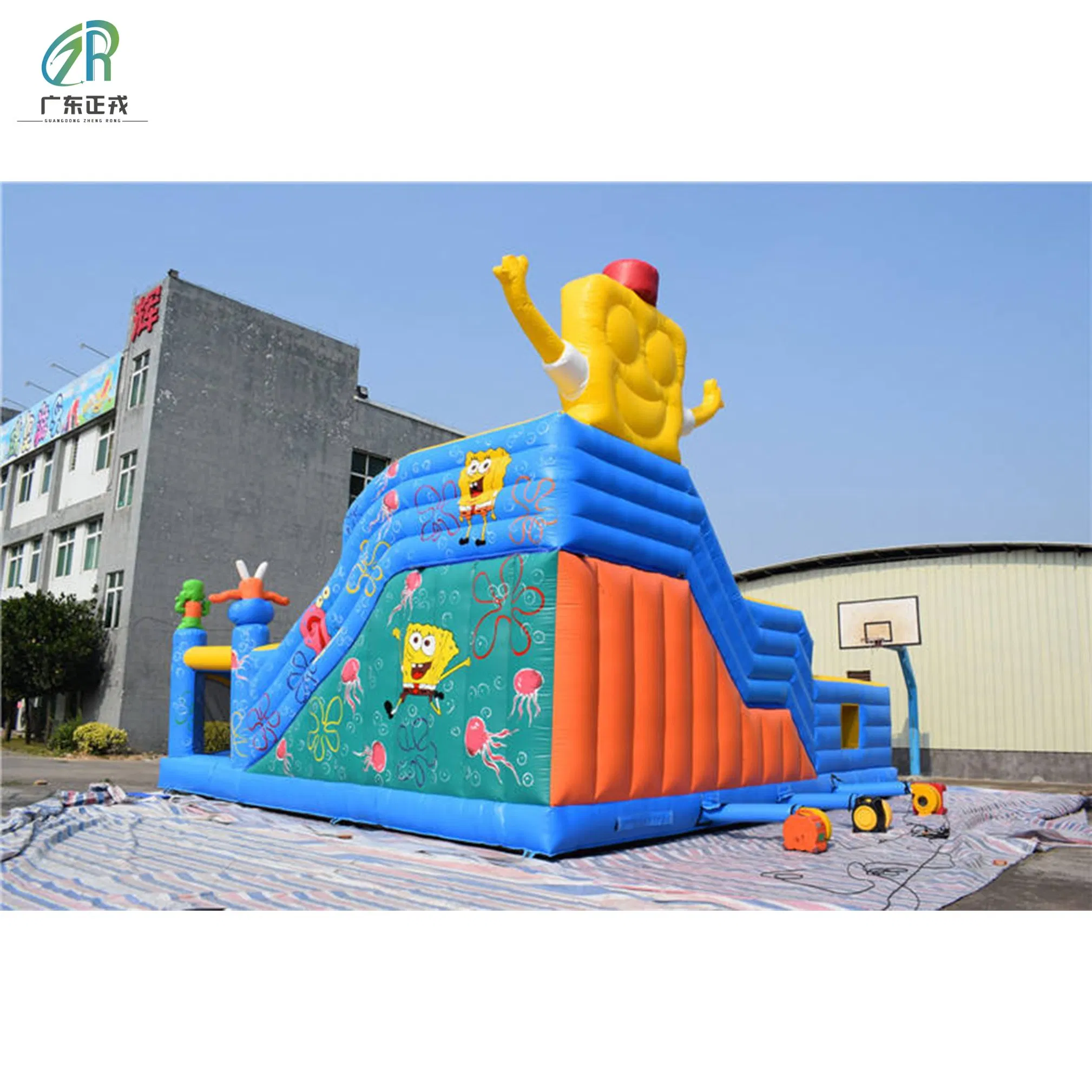 Large Customizable Inflatable Playground Equipment - Includes Repair Kit & Air Pump Accessories