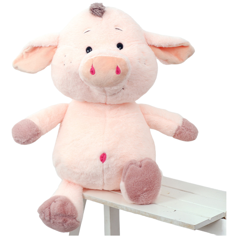 Bulk Order Super Soft Velboa Pig Plush Doll - ASTM/EN71/CE Certified Children's Toy
