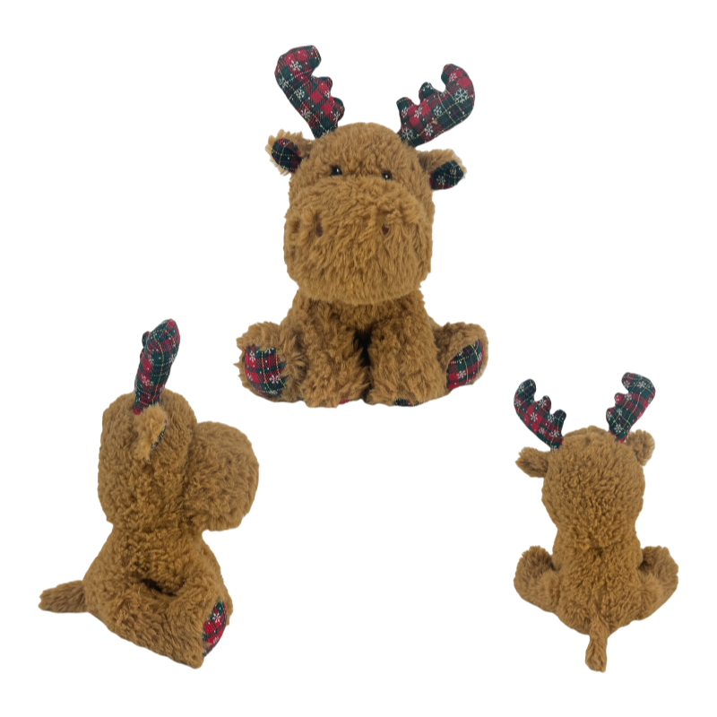 Wholesale Christmas Decorative Plush Moose Toy Custom Size and Color Options