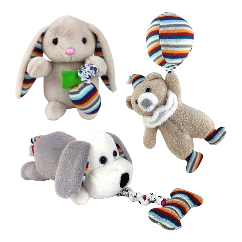 Pull String Radish Rabbit With Music Plush Toy for Babies and Toddlers Educational Fun