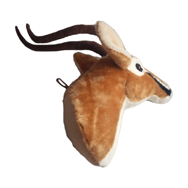 Wholesale Custom Plush Rhinoceros Head Toy 26cm Height Soft Stuffed Animal for Kids Gift