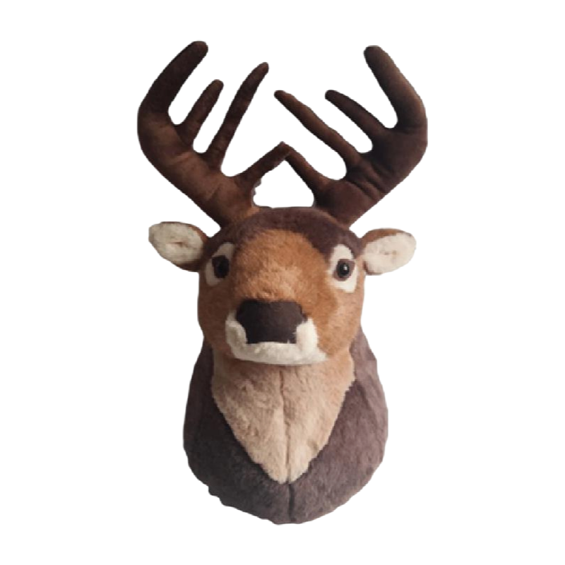 Wholesale Custom Plush Rhinoceros Head Toy 26cm Height Soft Stuffed Animal for Kids Gift