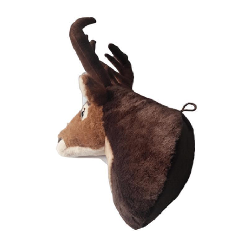 Wholesale Custom Plush Rhinoceros Head Toy 26cm Height Soft Stuffed Animal for Kids Gift