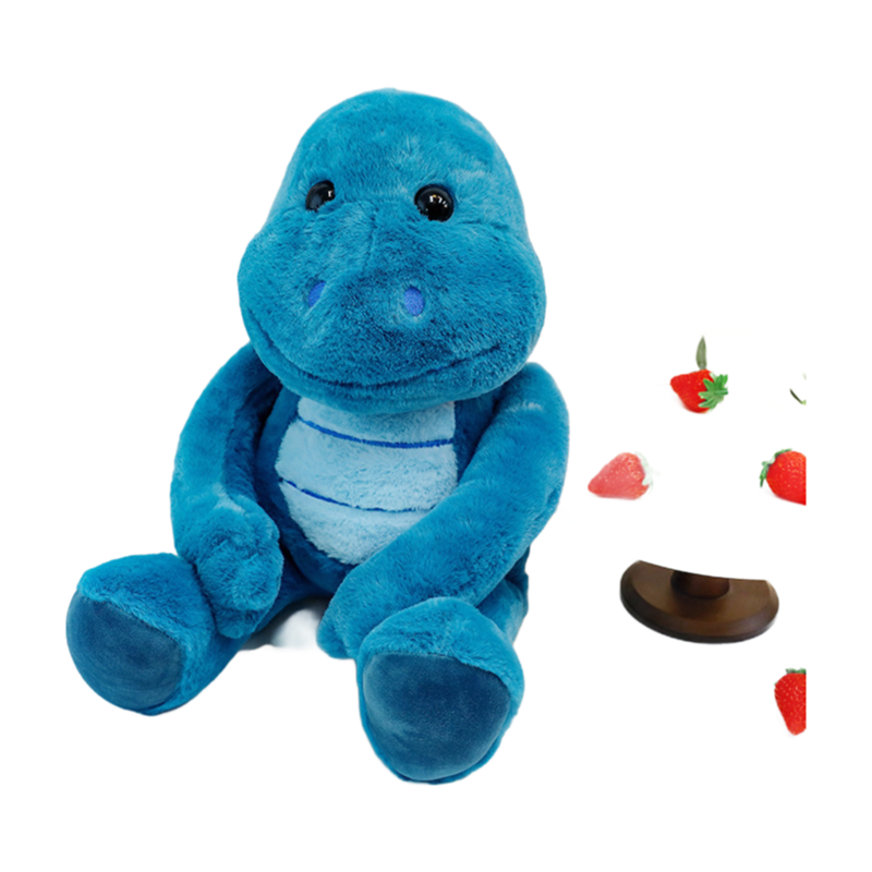 Wholesale Magnetic Dinosaur Plush Toy - Blue Cuddly Dino with PP Cotton Filling