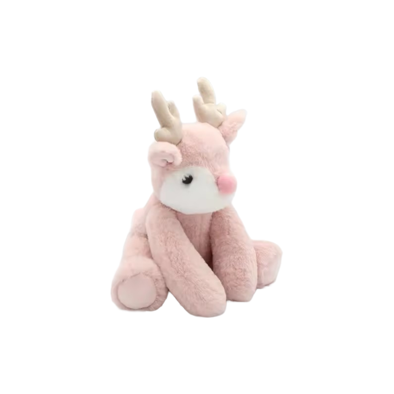 Wholesale OEM Christmas Reindeer Plush Toys - Custom Size and Color for Festive Gifts