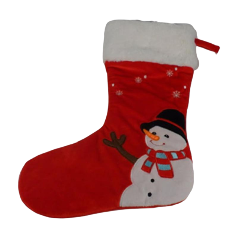 Wholesale Plush Christmas Bear Socks 36cm Red Teddy Bear Xmas Stockings for Bulk Orders