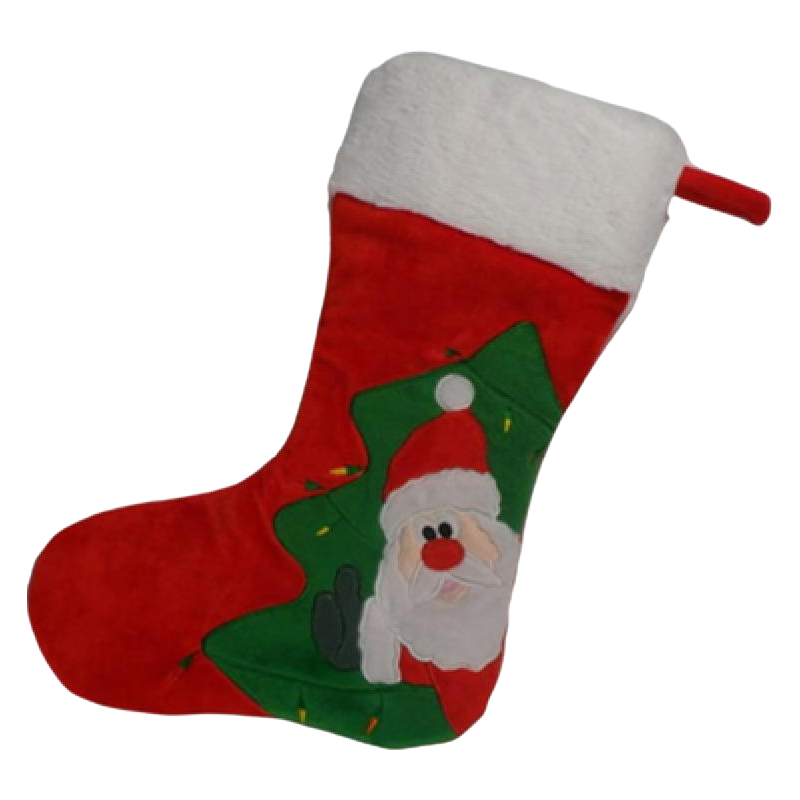 Wholesale Plush Christmas Bear Socks 36cm Red Teddy Bear Xmas Stockings for Bulk Orders