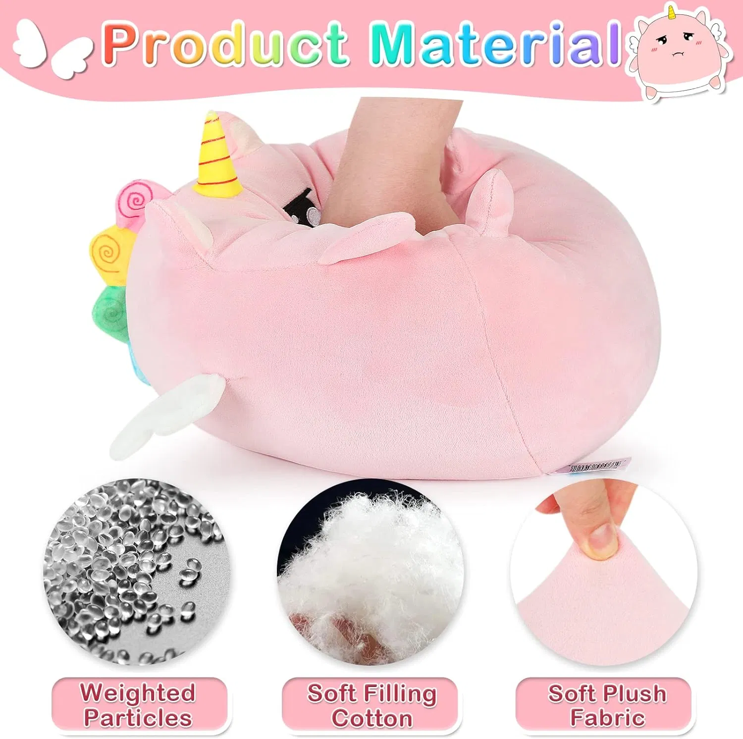 Bulk Order Sunset Coral Unicorn Plush Toys - Factory Direct Supply with PP Cotton Filling