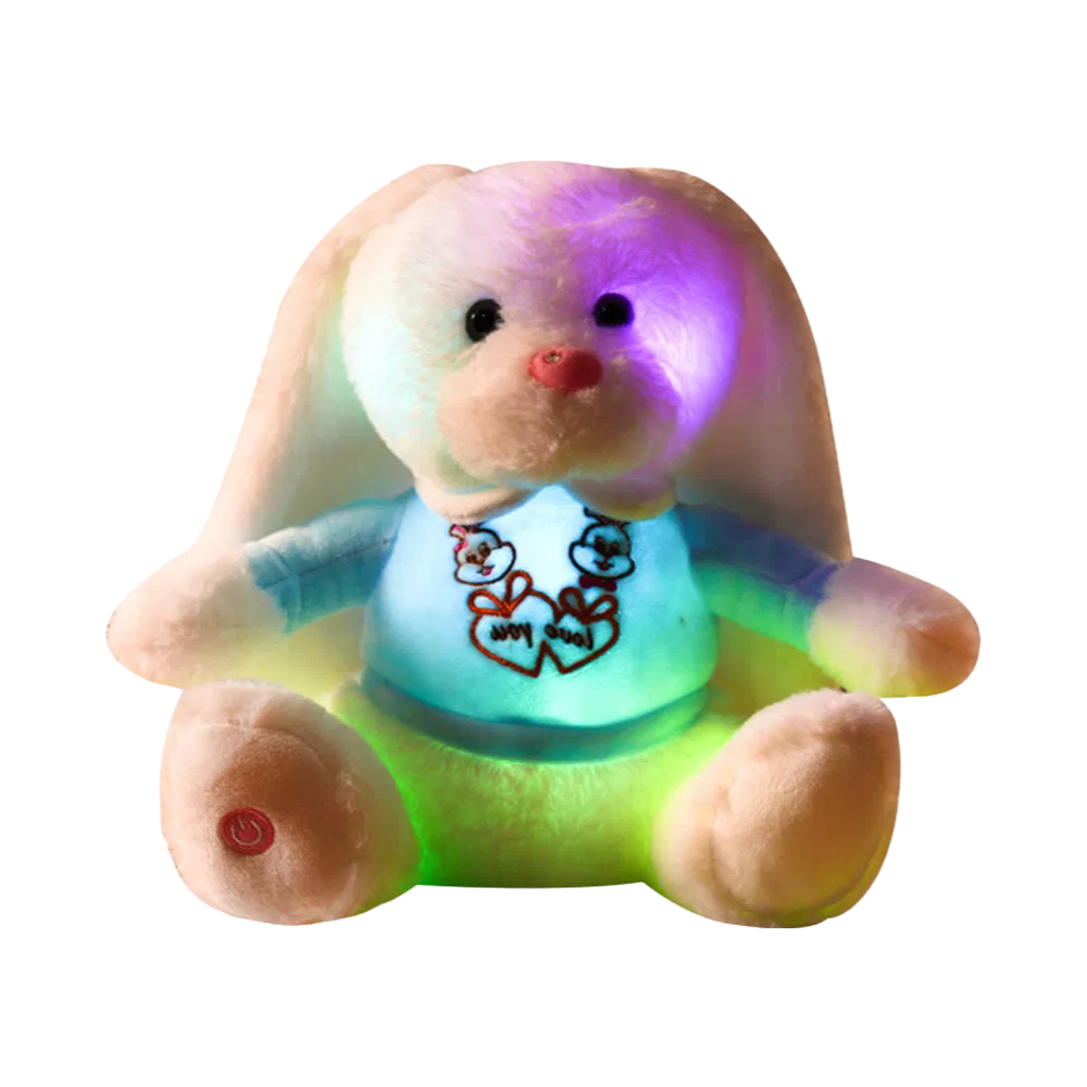 Bulk Order Customizable Glow Rabbit Plush Toy for Kids Under 3 Years