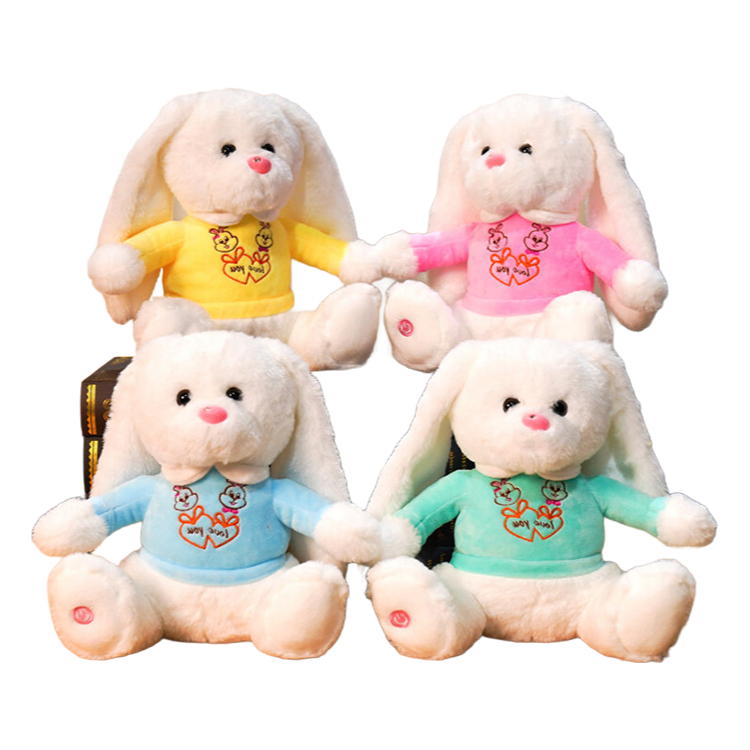 Bulk Order Customizable Glow Rabbit Plush Toy for Kids Under 3 Years
