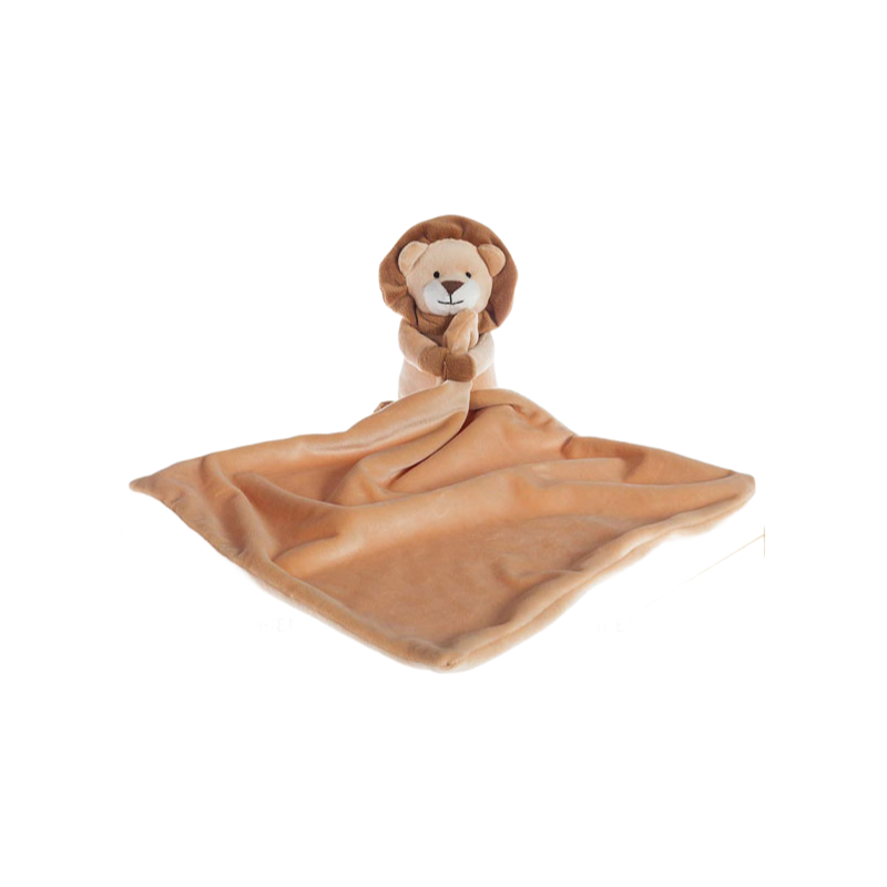 Lion Plush Baby Blanket Manufacturer - Soft Polyester Stuffed Animal for 0-3 Years Old