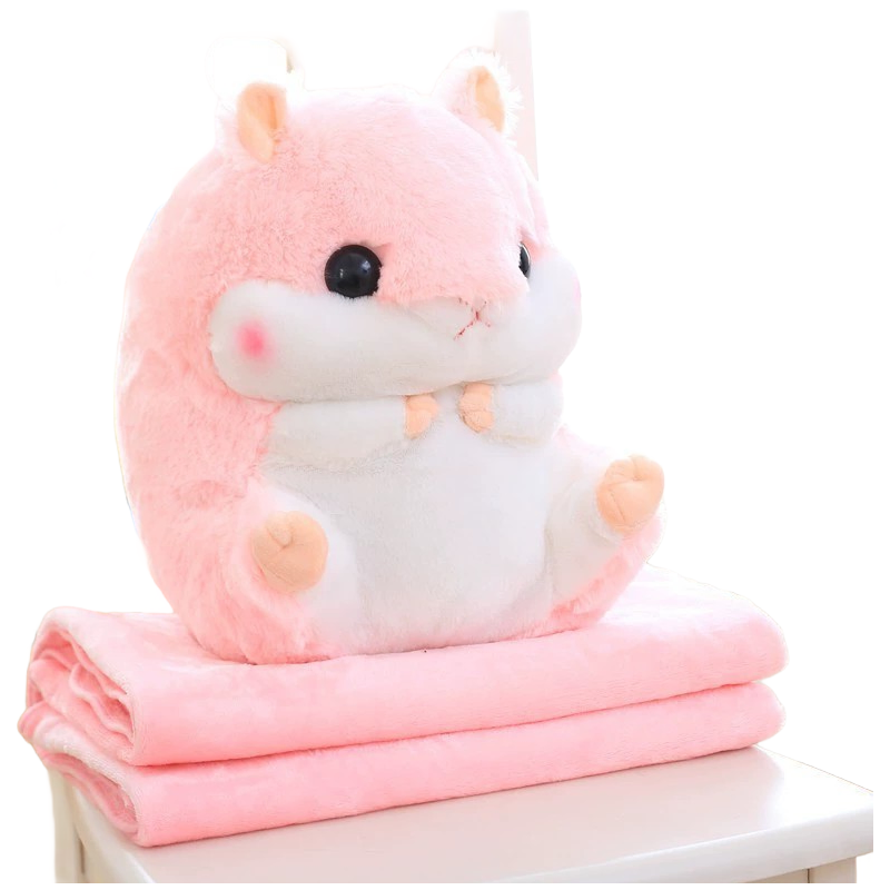 Multicolor Soft Hamster Plush Stuffed Toy with Plastic Pellets Filling for Children