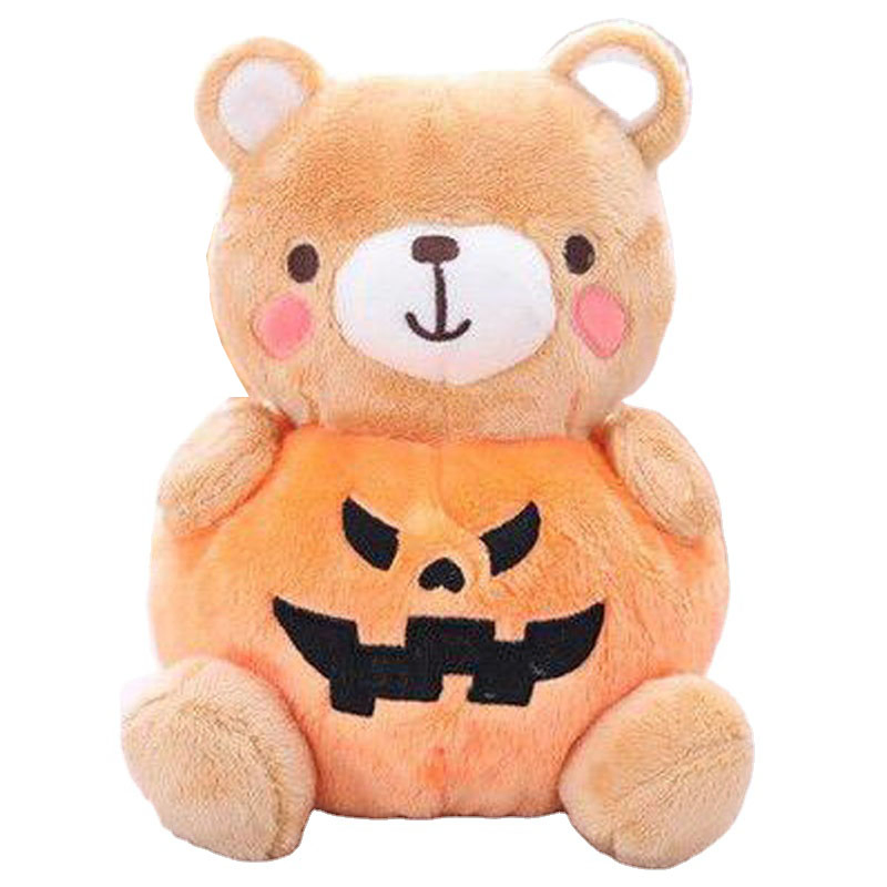 Bulk Order Halloween Pumpkin Stuffed Animal Toy Soft Plush Fabric Child Gift
