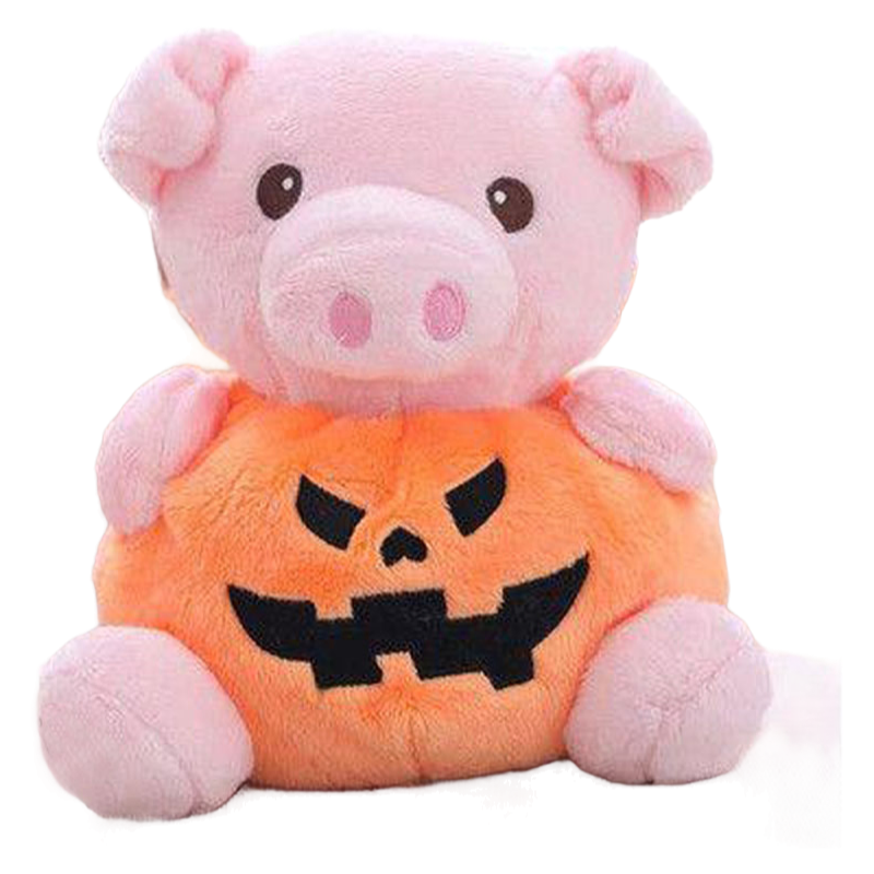 Bulk Order Halloween Pumpkin Stuffed Animal Toy Soft Plush Fabric Child Gift