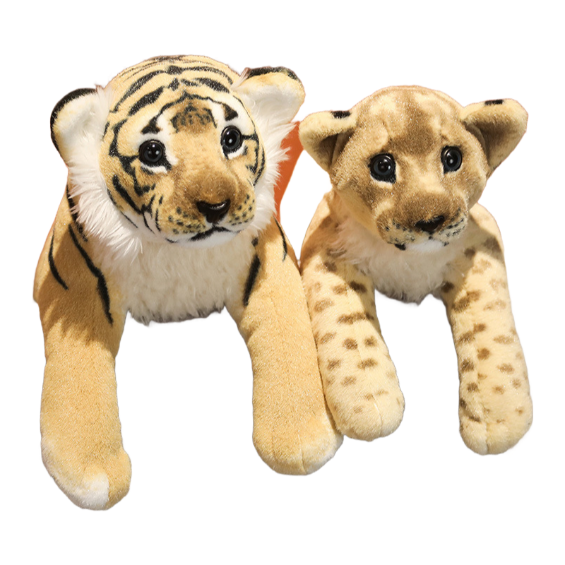 Custom Lion Tiger Leopard Plush Toys - Soft Stuffed Animal Toys for Kids Gifts