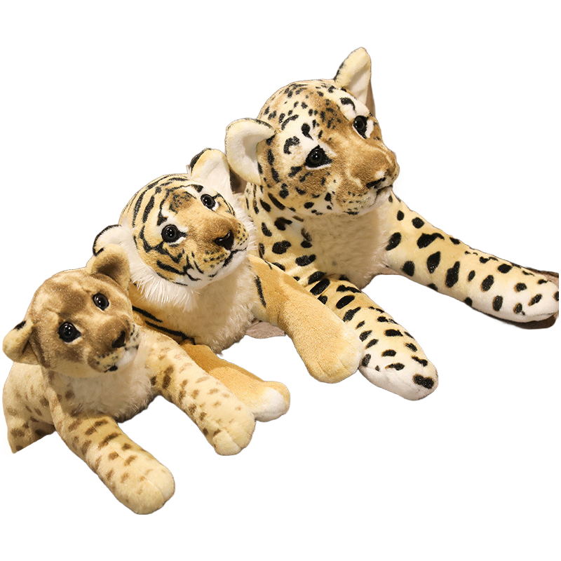 Custom Lion Tiger Leopard Plush Toys - Soft Stuffed Animal Toys for Kids Gifts