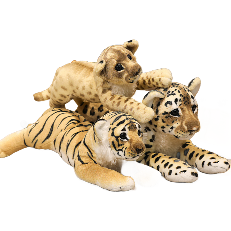 Custom Lion Tiger Leopard Plush Toys - Soft Stuffed Animal Toys for Kids Gifts