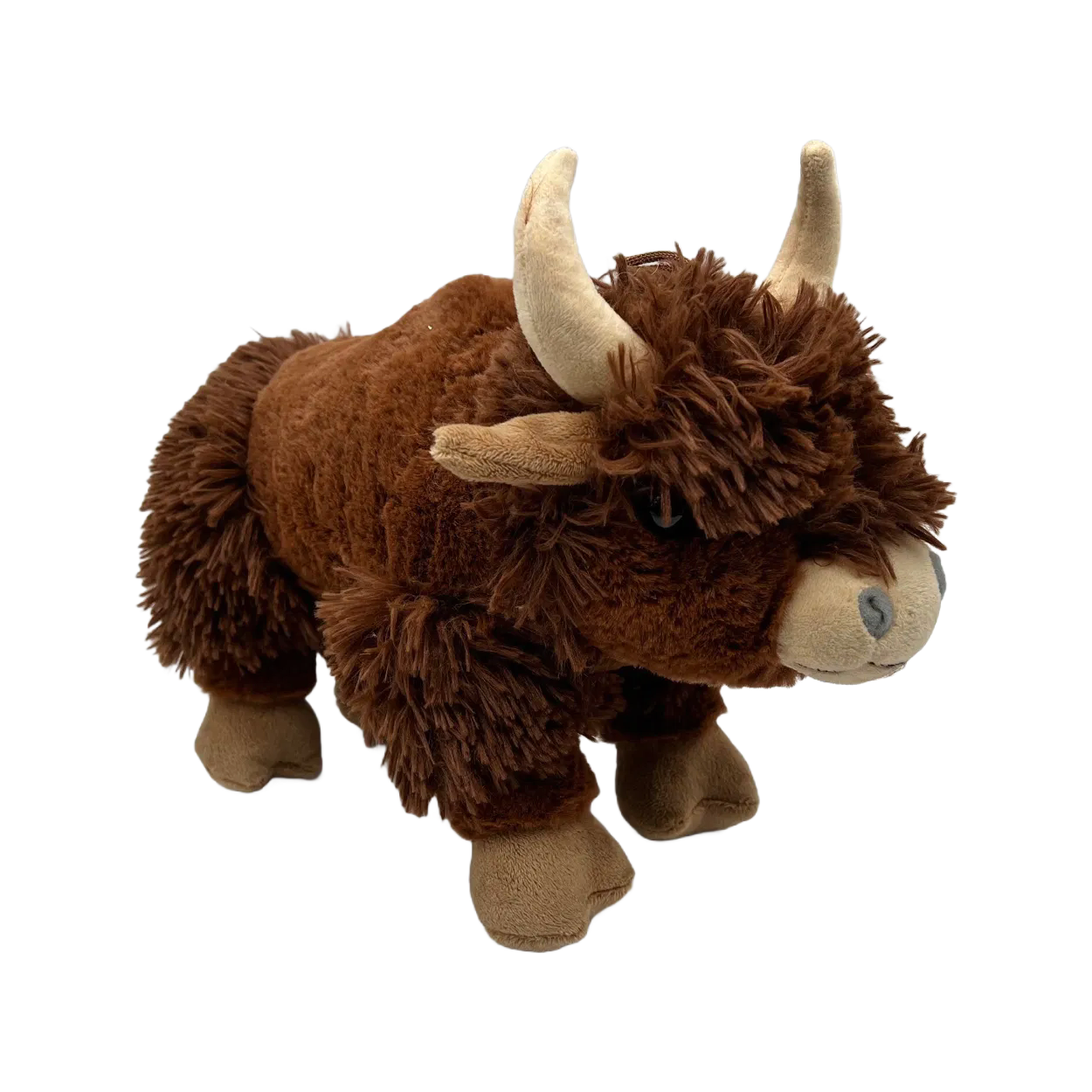 Premium Realistic Yak Plush Toy - Soft Brown Stuffed Animal Wildlife Collection