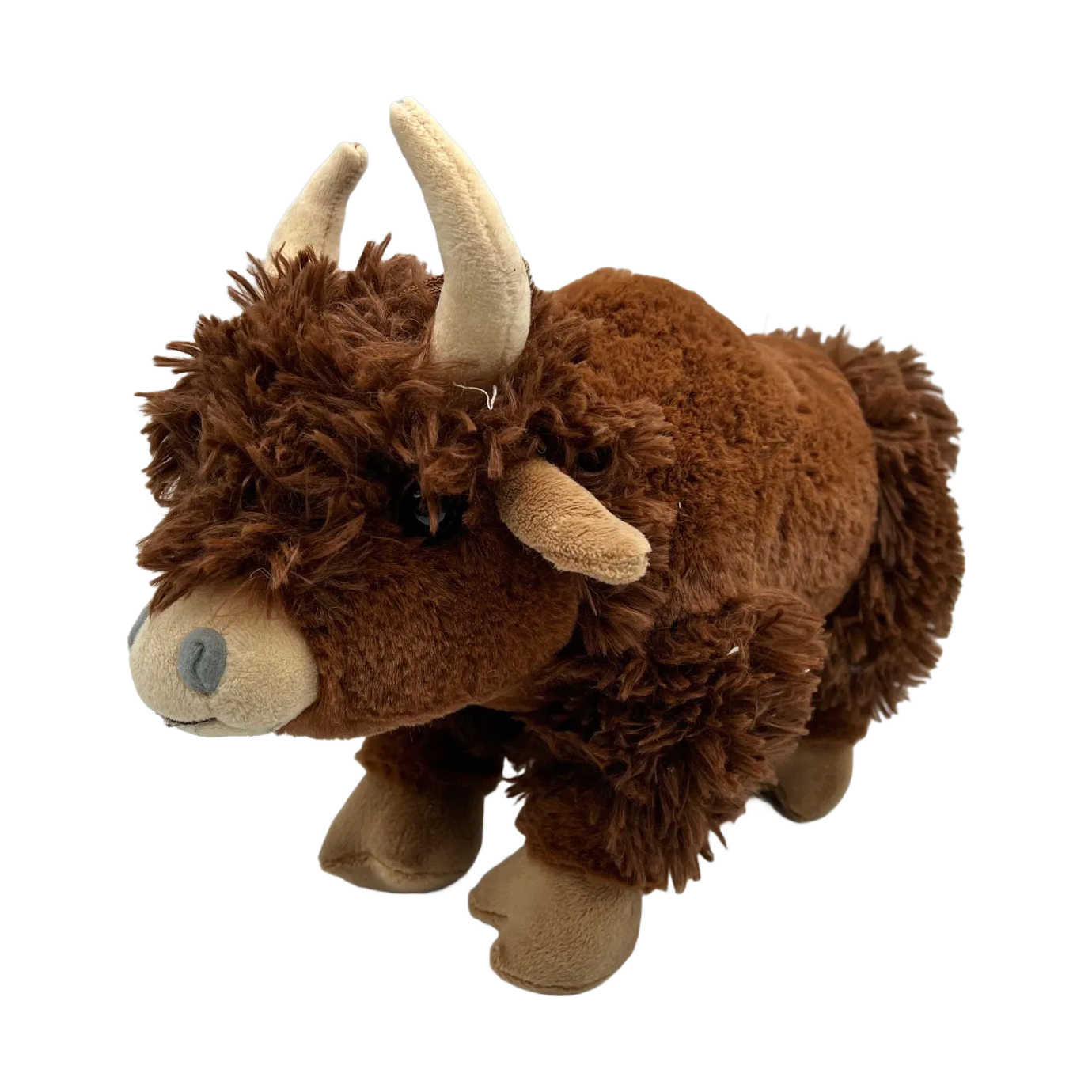 Premium Realistic Yak Plush Toy - Soft Brown Stuffed Animal Wildlife Collection