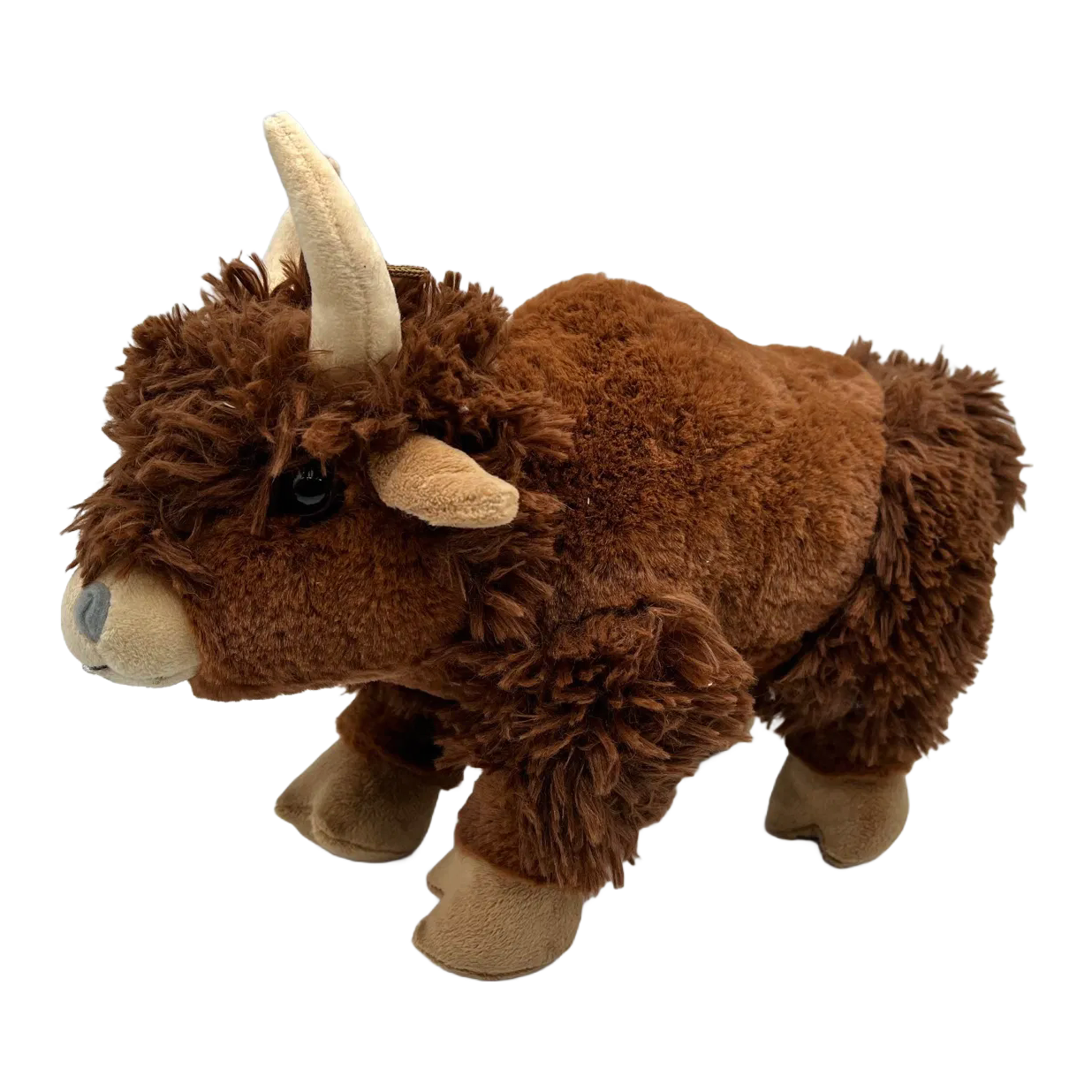 Premium Realistic Yak Plush Toy - Soft Brown Stuffed Animal Wildlife Collection