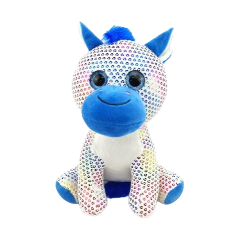 Glitter Plush Cat Big Eyes Stuffed Animal Toy - Customized Soft Plush Doll for Kids Gifts