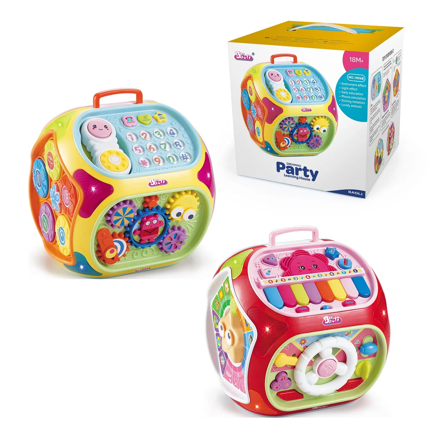 Custom Logo Early Learning Toy Dreaming Party House 1406B Model for Toddlers