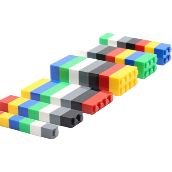 Customized ABS/PP Educational Linking Cubes for Children's Math Learning Toys