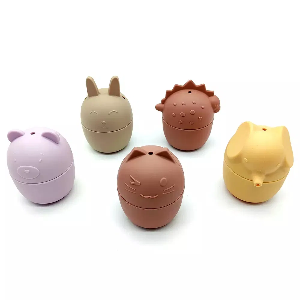 Factory Direct Silicone Educational Bath Toys - CE RoHS Certified Baby Animal Toy Set