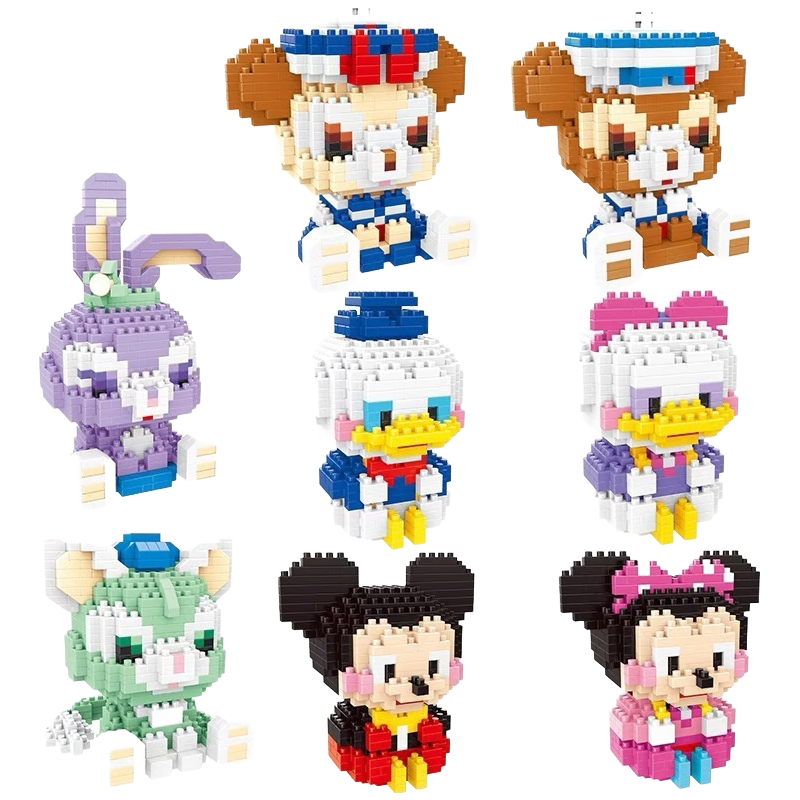 Bulk Order Multicolor Plastic DIY Cartoon Character Building Blocks Educational Toys