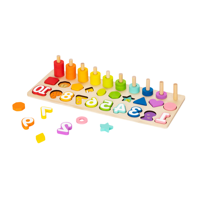 Bulk Order Counting Stacker Developmental Toy with FSC Certified Materials