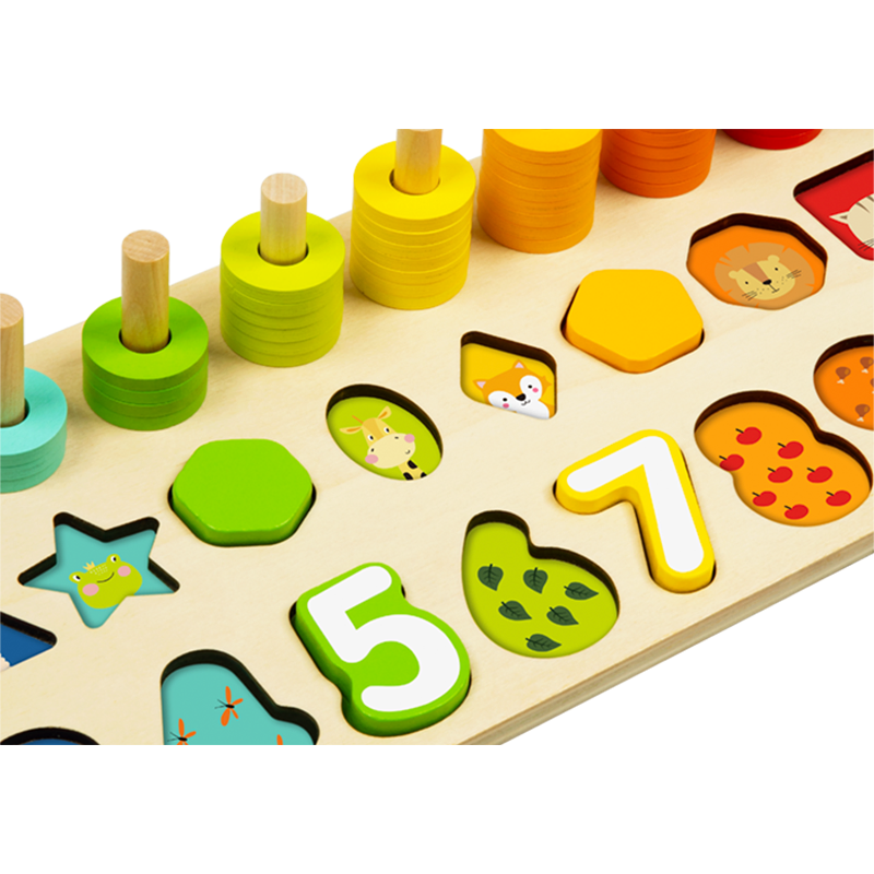 Bulk Order Counting Stacker Developmental Toy with FSC Certified Materials
