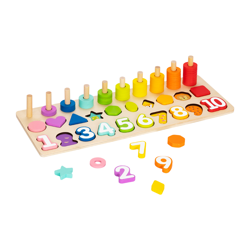 Bulk Order Counting Stacker Developmental Toy with FSC Certified Materials
