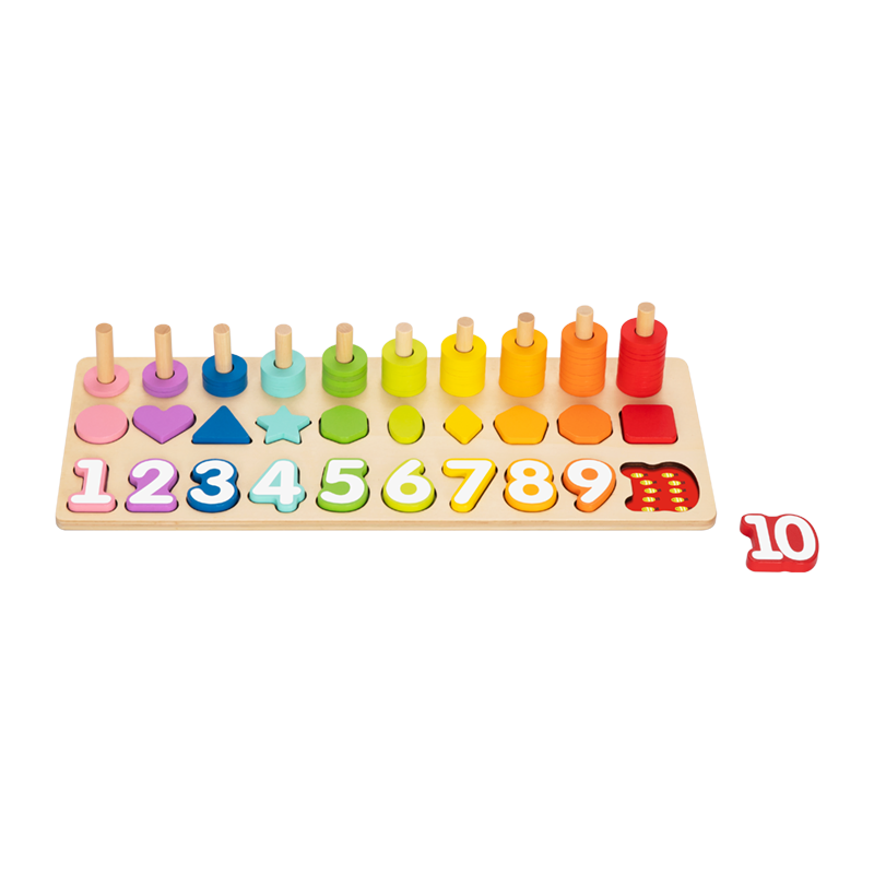 Bulk Order Counting Stacker Developmental Toy with FSC Certified Materials